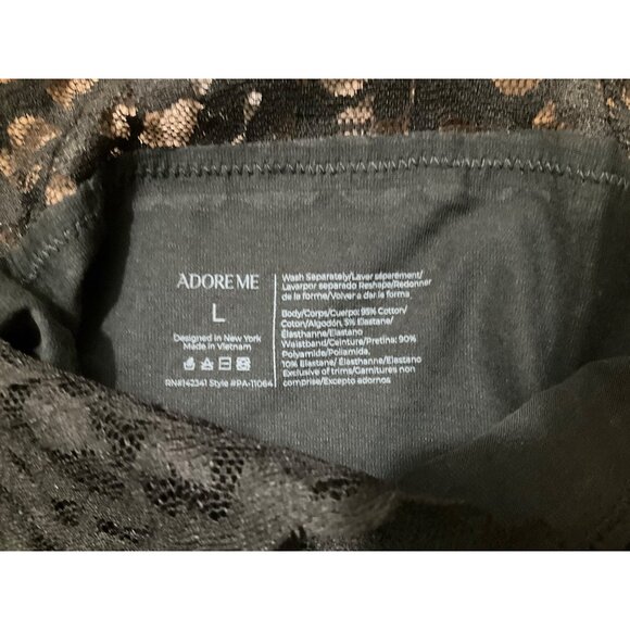 NWT Adore Me Black Colline High Waisted Lace Panties  3- Pack  Size: 12-14  Larg - Picture 4 of 7